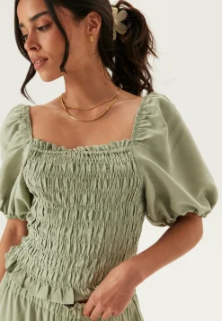 BUBBLEROOM Perustopit*Smock Modal Blouse