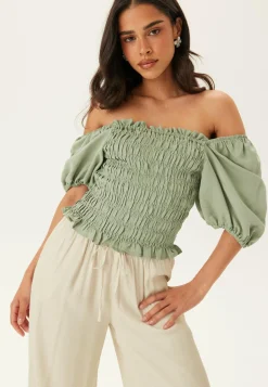 BUBBLEROOM Perustopit*Smock Modal Blouse