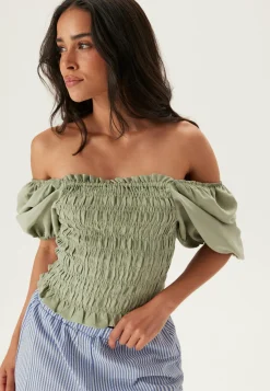 BUBBLEROOM Perustopit*Smock Modal Blouse