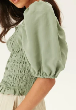 BUBBLEROOM Perustopit*Smock Modal Blouse