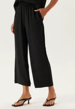 BUBBLEROOM Lyhennetyt Housut|Leveälahkeiset Housut*Smock Waist Ankle Trousers
