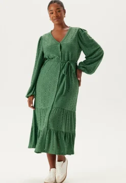 Happy Holly Pitkähihaiset Mekot|Midimekot*Soft Broderie Anglaise Dress