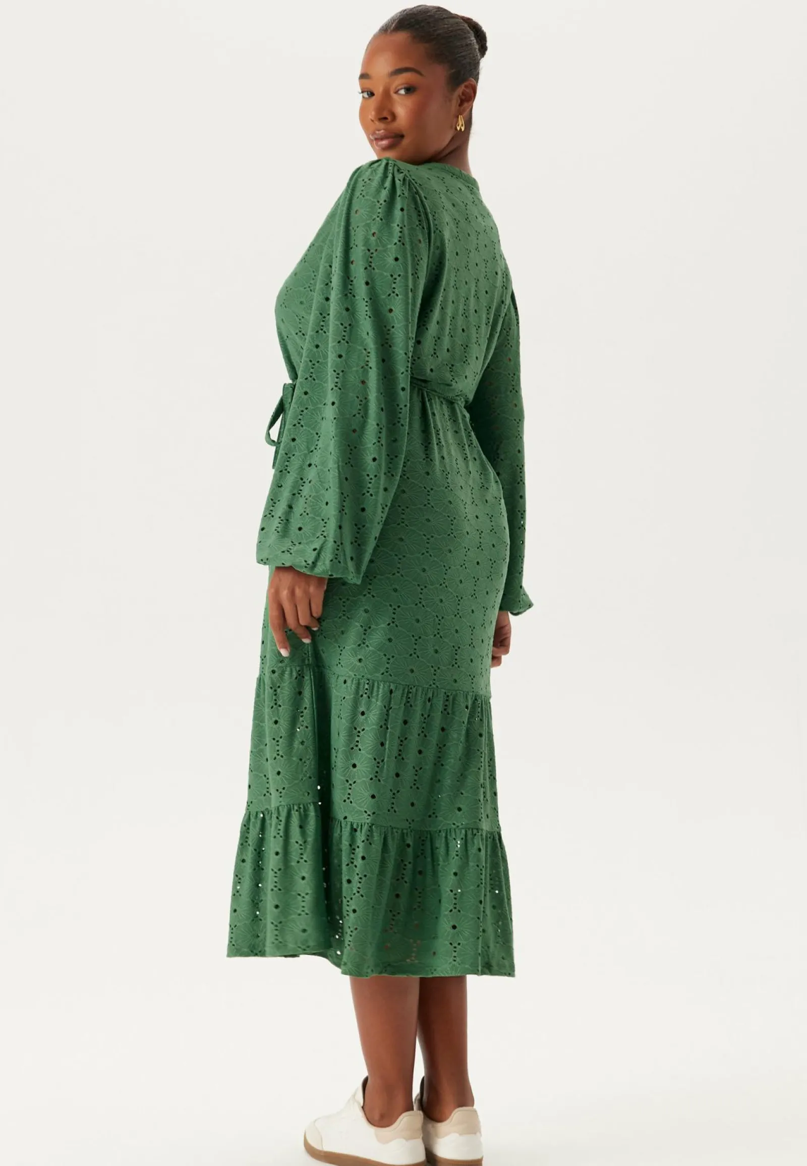 Happy Holly Pitkähihaiset Mekot|Midimekot*Soft Broderie Anglaise Dress