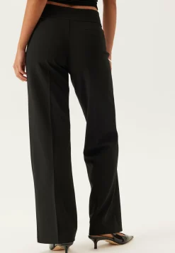 BUBBLEROOM Leveälahkeiset Housut|Keskivyötäröiset Housut*Soft Suit Wide Trousers