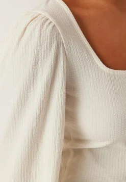 BUBBLEROOM Pitkähihaiset Topit|Perustopit*Square Neck Balloon Sleeve Top