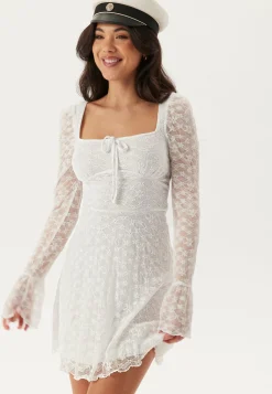 BUBBLEROOM Kesämekot|Pitkähihaiset Mekot*Square Neck Lace Dress