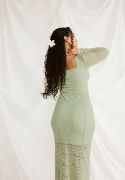 BUBBLEROOM Juhlamekot|Kesämekot*Square Neck Lace Dress