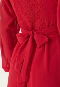 BUBBLEROOM Joulumekot|Smokkimekot*Square Neck L/S Georgette Dress