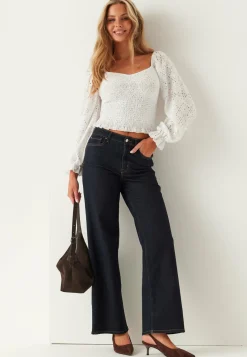 BUBBLEROOM Yksiväriset Puserot Ja Paidat|Rennot Puserot Ja Paidat*Square Neck Smock Top