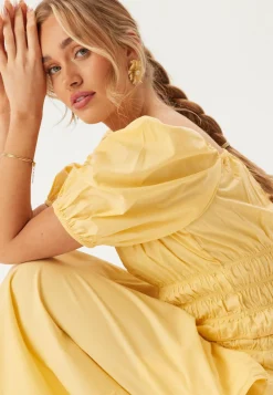 BUBBLEROOM Rennot Setit|Yksiväriset Puserot Ja Paidat*Square Neck Smock Top