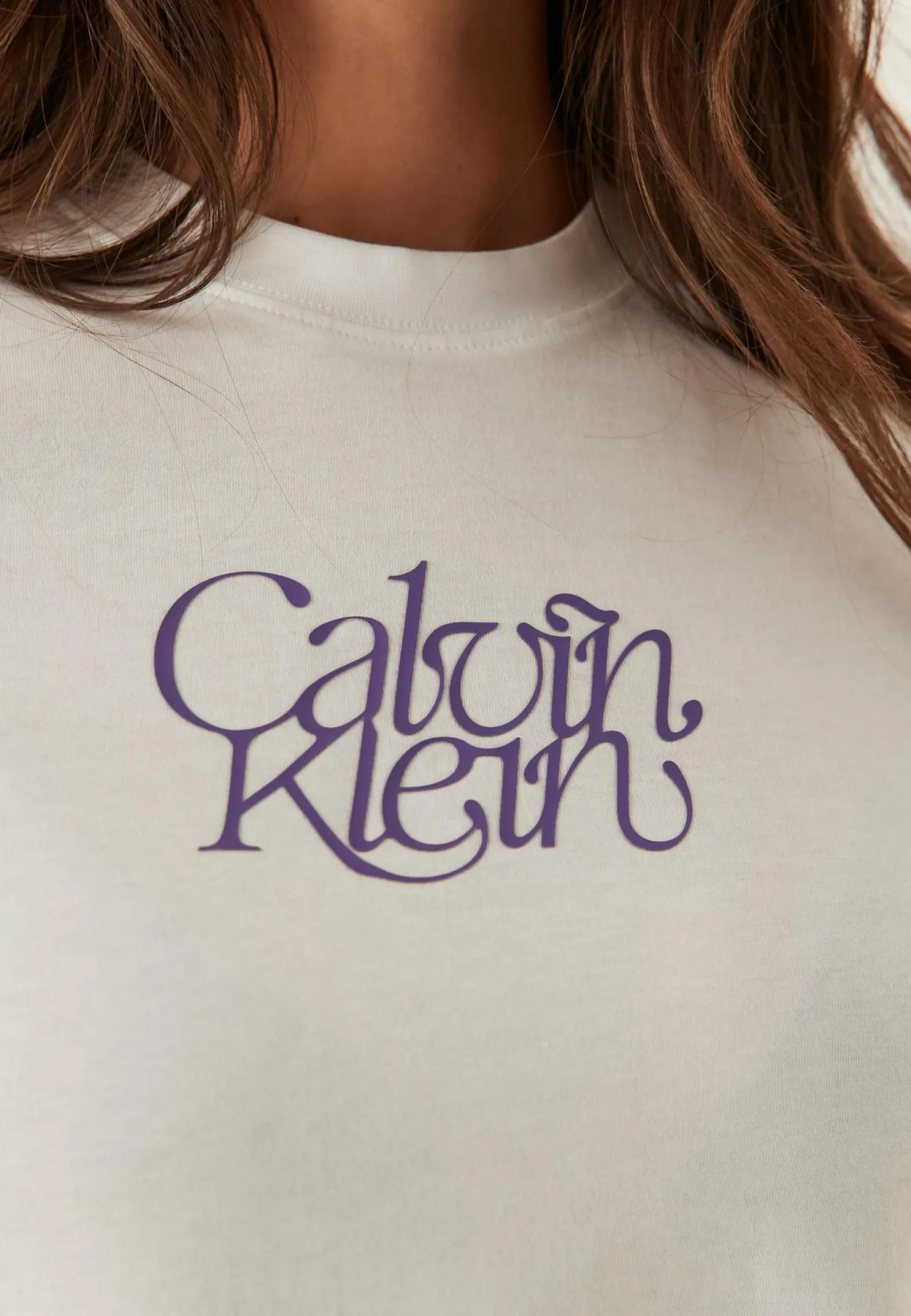 Calvin Klein Jeans T-Paidat|Rennot Topit*Ss Fitted Script Calvin Klein Te