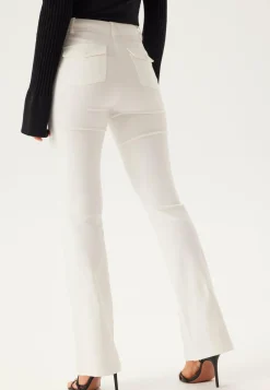 BUBBLEROOM Korkeavyötäröiset Housut|Lahkeelliset Housut*Stretchy Back Pocket Trousers