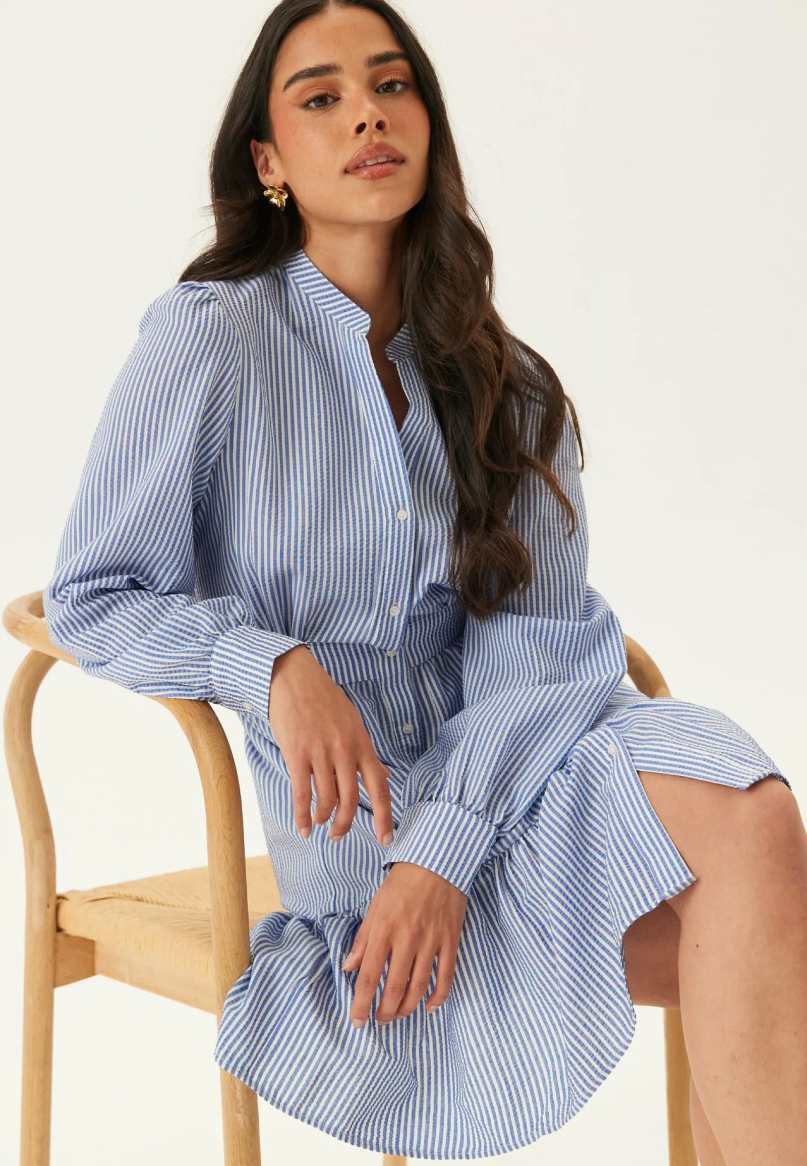 BUBBLEROOM Raidalliset Mekot|Pitkähihaiset Mekot*Striped Dress