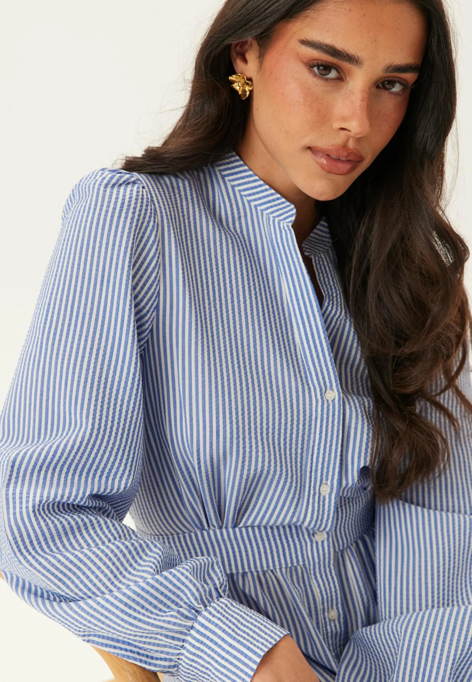 BUBBLEROOM Raidalliset Mekot|Pitkähihaiset Mekot*Striped Dress