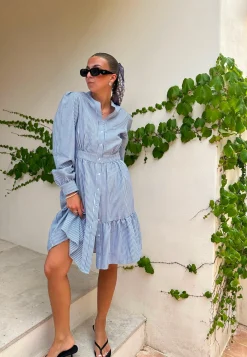 BUBBLEROOM Raidalliset Mekot|Pitkähihaiset Mekot*Striped Dress