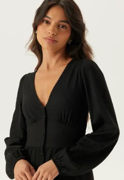 BUBBLEROOM Pitkähihaiset Mekot|Midimekot*Structure Button Midi Dress