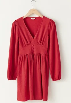 BUBBLEROOM Joulumekot|Pitkähihaiset Mekot*Structure Button Mini Dress