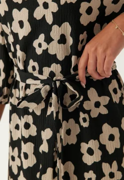 Happy Holly Kukkakuosiset Ja Kuviolliset Mekot|Pitkähihaiset Mekot*Structure Flounce Midi Dress