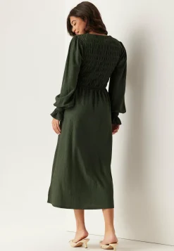 BUBBLEROOM Smokkimekot|Joulumekot*Structure Long Sleeve Midi Dress