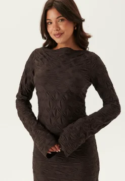 BUBBLEROOM Pitkähihaiset Mekot|Midimekot*Structure Long Sleeve Midi Dress