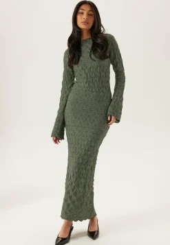 BUBBLEROOM Pitkähihaiset Mekot|Midimekot*Structure Long Sleeve Midi Dress