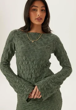 BUBBLEROOM Pitkähihaiset Mekot|Midimekot*Structure Long Sleeve Midi Dress