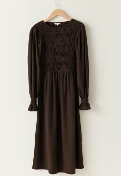 BUBBLEROOM Smokkimekot|Pitkähihaiset Mekot*Structure Long Sleeve Midi Dress