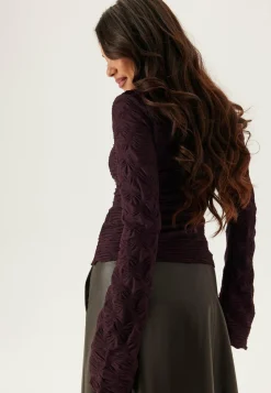 BUBBLEROOM Pitkähihaiset Topit|Perustopit*Structure Long Sleeve Top