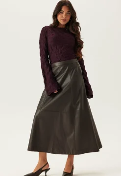 BUBBLEROOM Pitkähihaiset Topit|Perustopit*Structure Long Sleeve Top