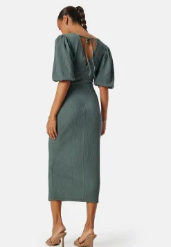 BUBBLEROOM Midimekot|Puhvihihalliset Mekot*Structure Puff Sleeve Dress