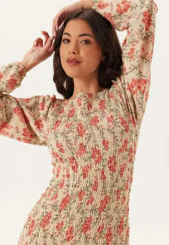 Happy Holly Smokkimekot|Kukkakuosiset Ja Kuviolliset Mekot*Structure Smock Midi Dress