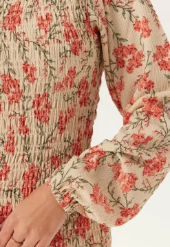 Happy Holly Smokkimekot|Kukkakuosiset Ja Kuviolliset Mekot*Structure Smock Midi Dress