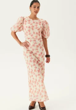 Bubbleroom Occasion Juhlamekot|Kukkakuosiset Ja Kuviolliset Mekot*Structured Puff Sleeve Ankle Dress