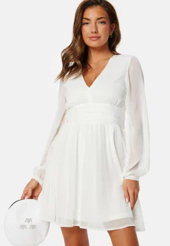 Bubbleroom Occasion Kesämekot|Minimekot*Tie Back L/S Chiffon Dress