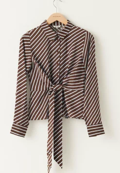 BUBBLEROOM Rusetilliset Puserot|Ruutu- Ja Raidalliset Puserot Ja Paidat*Tie Detail Shirt