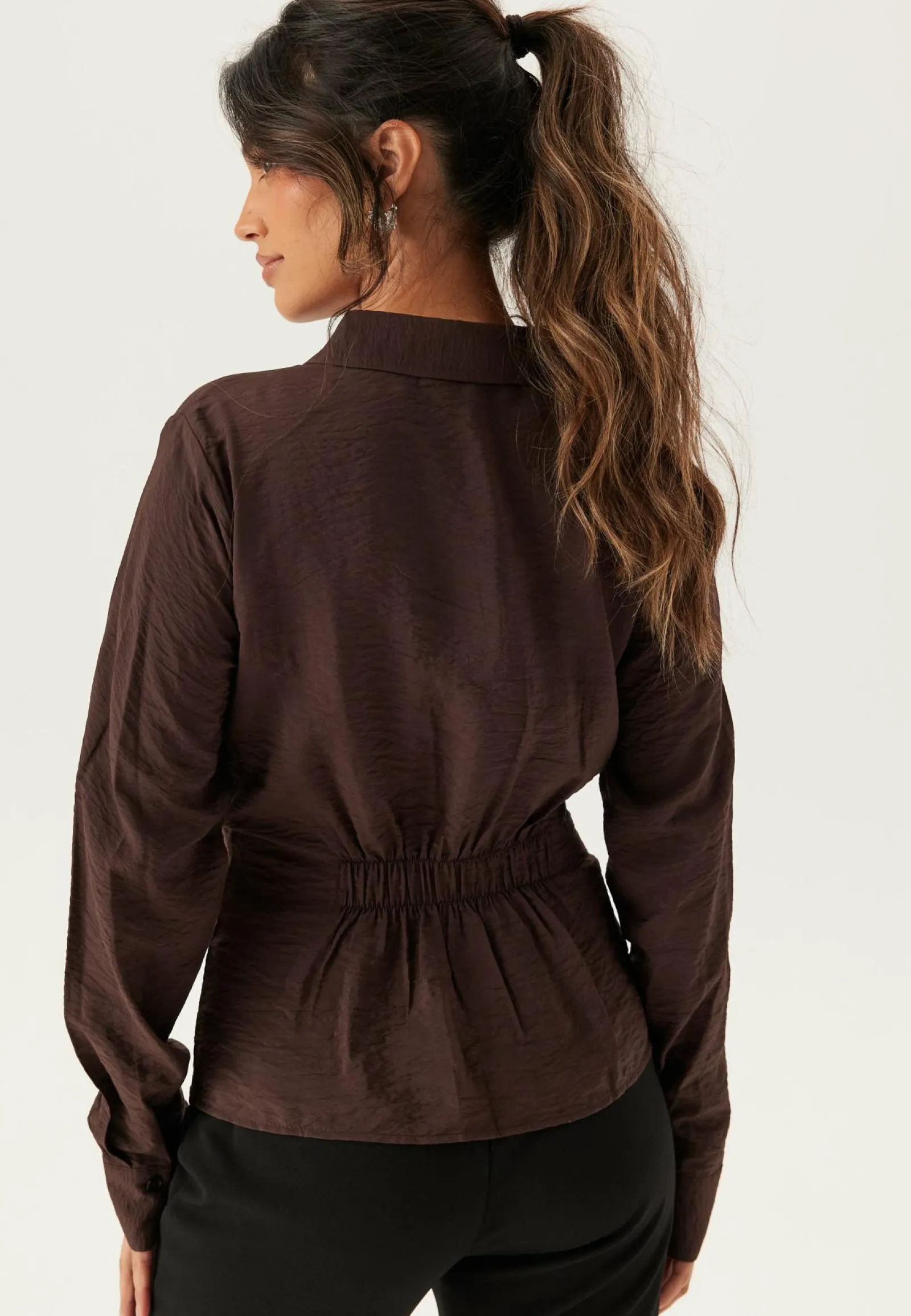 BUBBLEROOM Rusetilliset Puserot|Yksiväriset Puserot Ja Paidat*Tie Detail Shirt