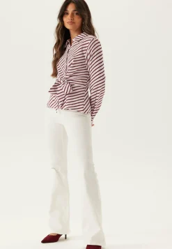 BUBBLEROOM Rusetilliset Puserot|Ruutu- Ja Raidalliset Puserot Ja Paidat*Tie Detail Shirt