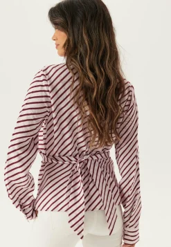 BUBBLEROOM Rusetilliset Puserot|Ruutu- Ja Raidalliset Puserot Ja Paidat*Tie Detail Shirt