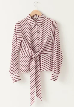 BUBBLEROOM Rusetilliset Puserot|Ruutu- Ja Raidalliset Puserot Ja Paidat*Tie Detail Shirt