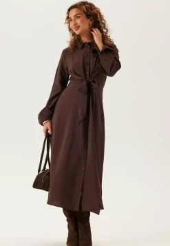 BUBBLEROOM Paitamekot|Pitkähihaiset Mekot*Tie Detail Shirt Dress