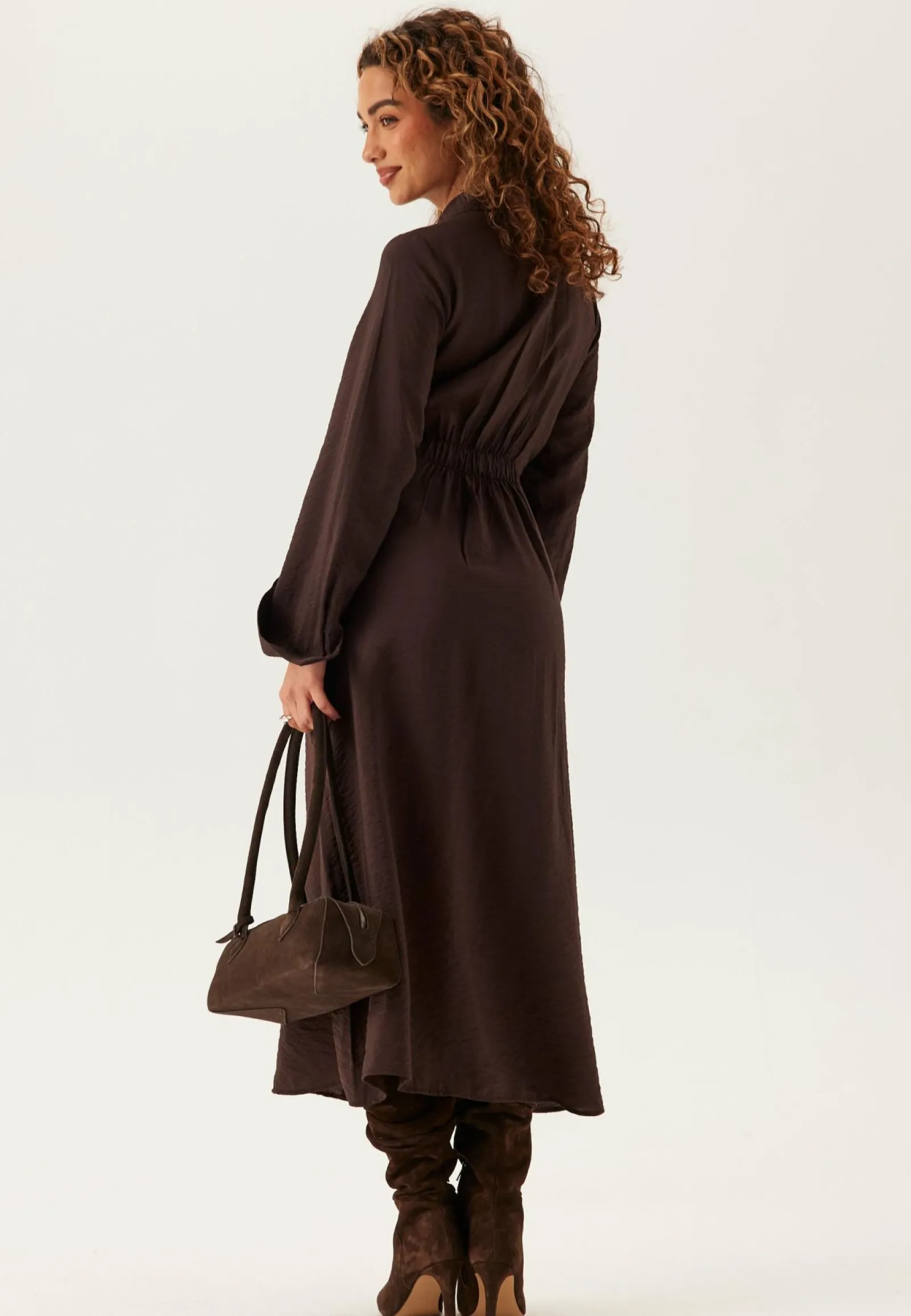 BUBBLEROOM Paitamekot|Pitkähihaiset Mekot*Tie Detail Shirt Dress