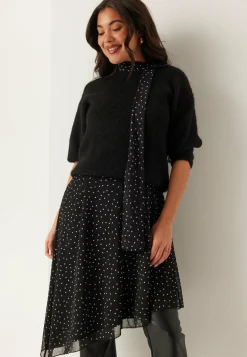 BUBBLEROOM Kukkakuosiset Ja Kuviolliset Mekot|Pilkulliset Mekot*Tie Reversible Short Mesh Dress