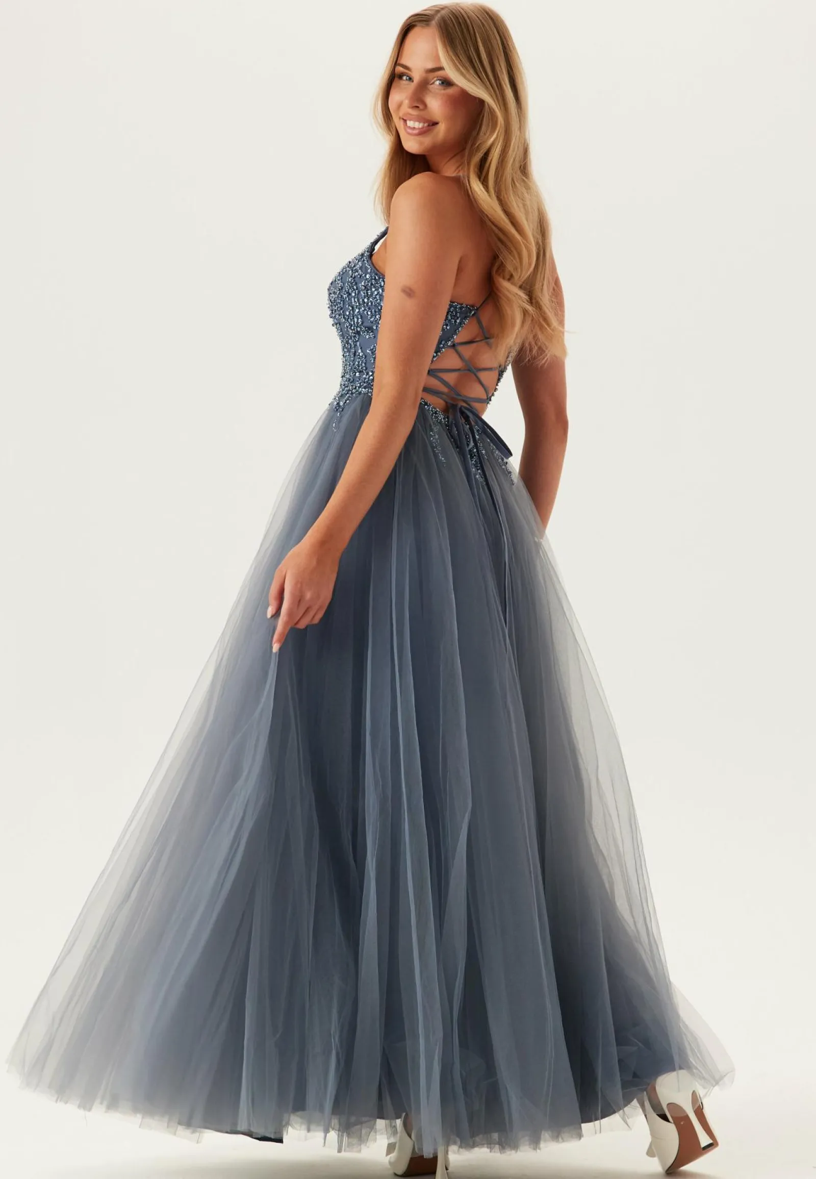 Christian Koehlert Paljettimekot|Iltapuvut*Tulle Back Lacing Evening Dress