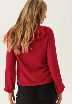 VILA Tunikat Ja Puserot|Rennot Puserot Ja Paidat*Viane L/S V-NECK FRILL TOP V-N