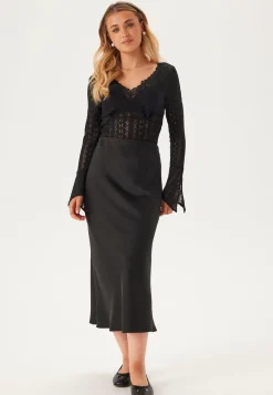 VILA Pitkähihaiset Topit|Pitsitopit*Vichikka L/S V-Neck Top