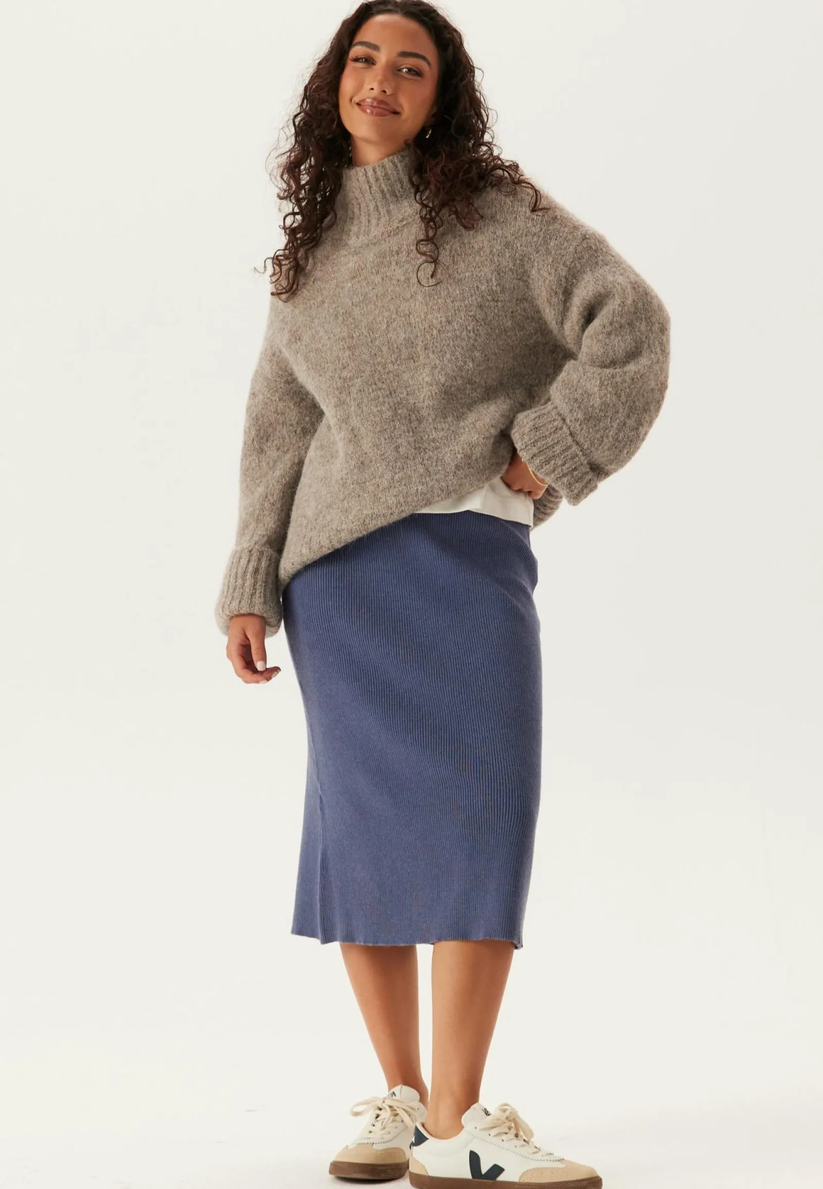 VILA Rennot Hameet|Midihameet*Vicomfy A-Line Knit Skirt