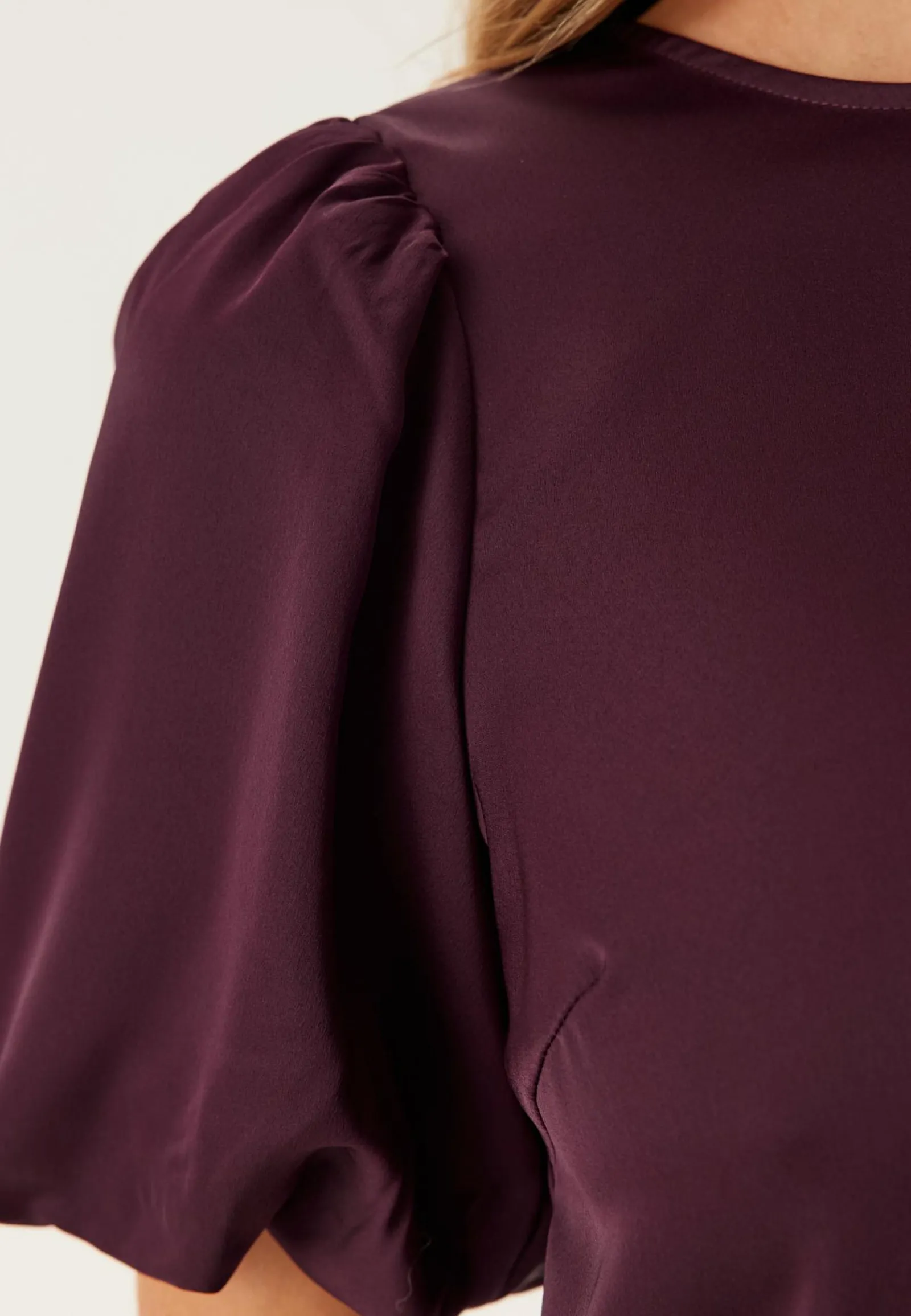 VILA Rennot Topit*Viellette 2/4 SATIN PUFF TOP S