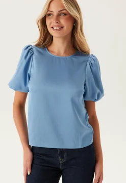 VILA Rennot Topit*Viellette 2/4 SATIN PUFF TOP S