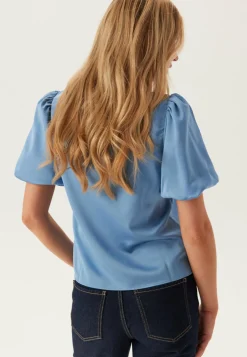 VILA Rennot Topit*Viellette 2/4 SATIN PUFF TOP S