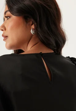 VILA Yksiväriset Puserot Ja Paidat|Juhlapyserot*Viellette 2/4 SATIN PUFF TOP S